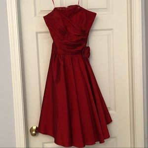JS Collections Red Dress Size 4